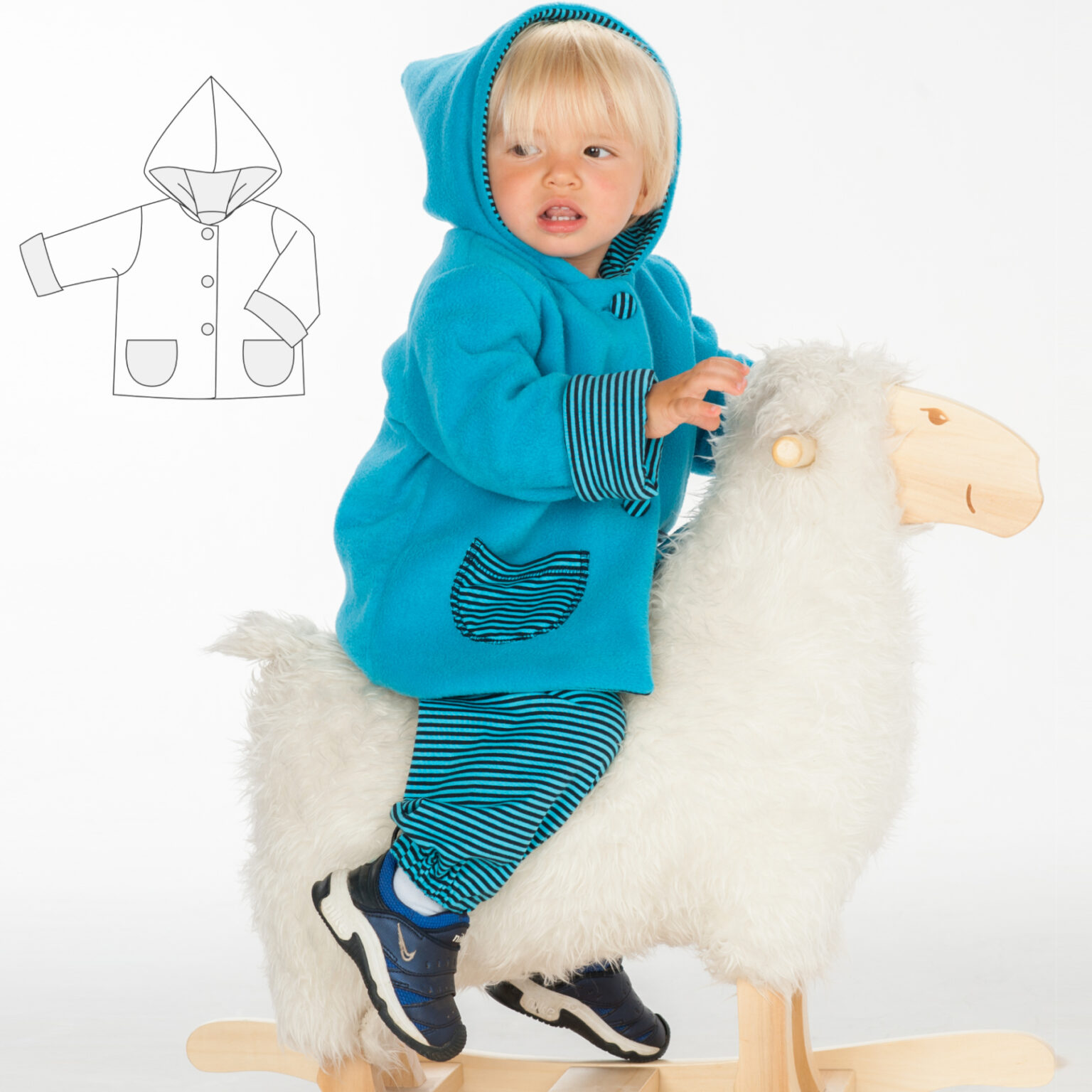TORETTO baby jacket sewing pattern ebook pdf