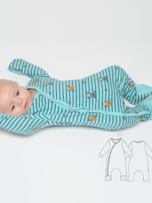DAVID Baby Romper Sewing Pattern – Newborn Clothes – Footless Romper with Mitten Cuffs – Infant Clothes Sewing Project DAVID Baby Romper Sewing Pattern – Newborn Clothes – Footless Romper with Mitten Cuffs – Infant Clothes Sewing Project