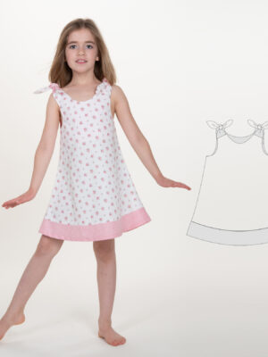 Girls’ Pinafore & Tunic Dress Sewing Pattern PDF | JULE ANTONIA STEFFI 9M–12Y | 3 Variations | Instant Download