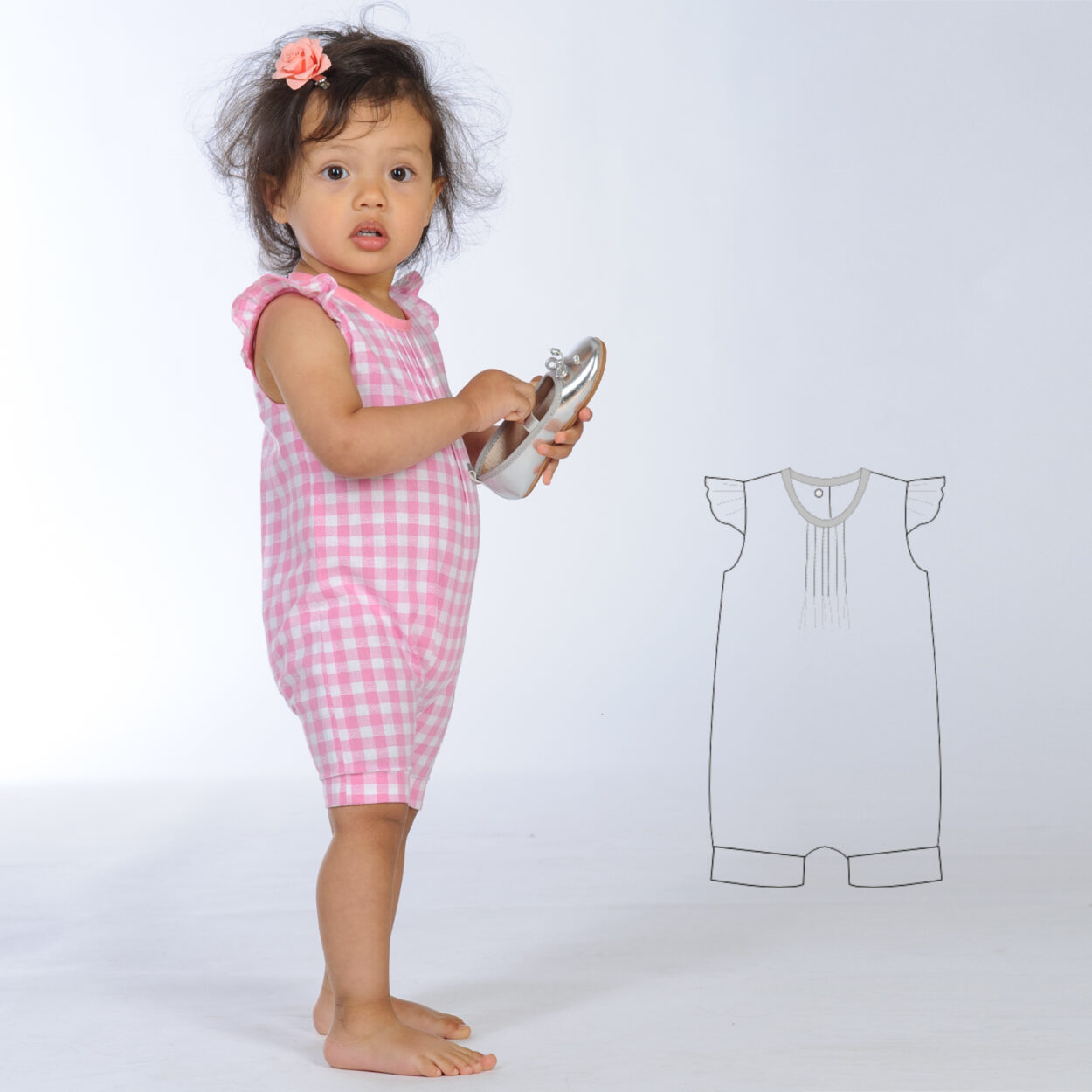 Sewing Pattern Summer Jumpsuit & Headband MIA PDF 2 Views Sizes 0m-4y Sewing Pattern Summer Jumpsuit & Headband MIA PDF 2 Views Sizes 0m-4y