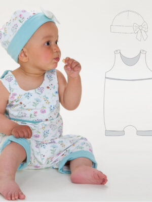 DOLCE baby romper and hat Sewing pattern – sets pattern PDF