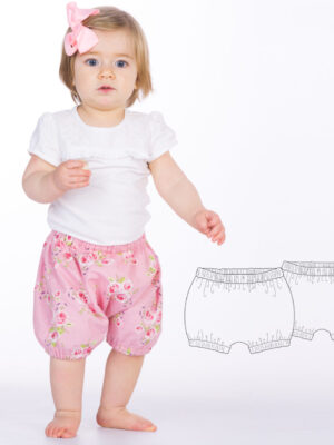 Sewing Pattern Bloomers STELLA PDF Sizes 0m-4y Sewing Pattern Bloomers STELLA PDF Sizes 0m-4y