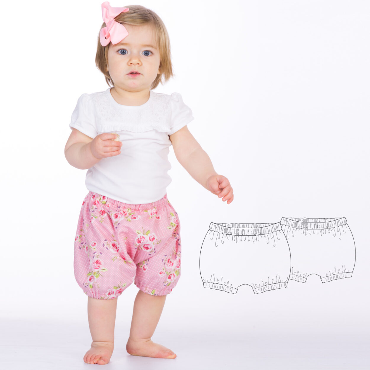 Sewing Pattern Bloomers STELLA PDF Sizes 0m-4y