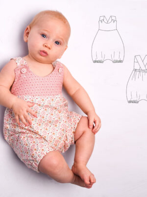 LUNA Baby Romper Sewing Pattern – Pinafore with Straps and Button Closure – Overall Design – Baby Clothes & Outfit PDF LUNA Baby Romper Sewing Pattern – Pinafore with Straps and Button Closure – Overall Design – Baby Clothes & Outfit PDF