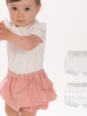 EMI Baby Bloomers Sewing Pattern PDF – Ruffle Shorts for Girls – Sizes 0m–4y – No Center Seam – Elastic Waist – Instant Download EMI Baby Bloomers Sewing Pattern PDF – Ruffle Shorts for Girls – Sizes 0m–4y – No Center Seam – Elastic Waist – Instant Download