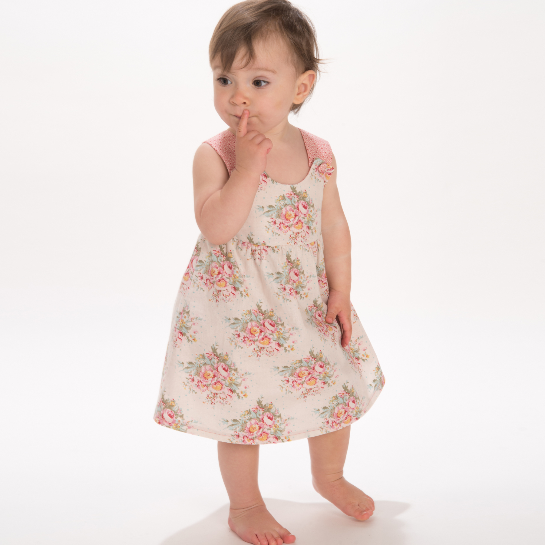 LIPSIA & CLARA Girls’ Pinafore Dress Sewing Pattern PDF | Baby & Toddler 3M–4Y | Easy Jumper Dress | Instant Download