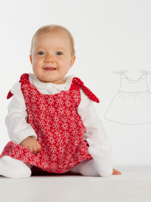 Baby Pinafore Dress Sewing Pattern PDF | LIPSIA Dress 3M–4Y | Two Variations | Beginner-Friendly