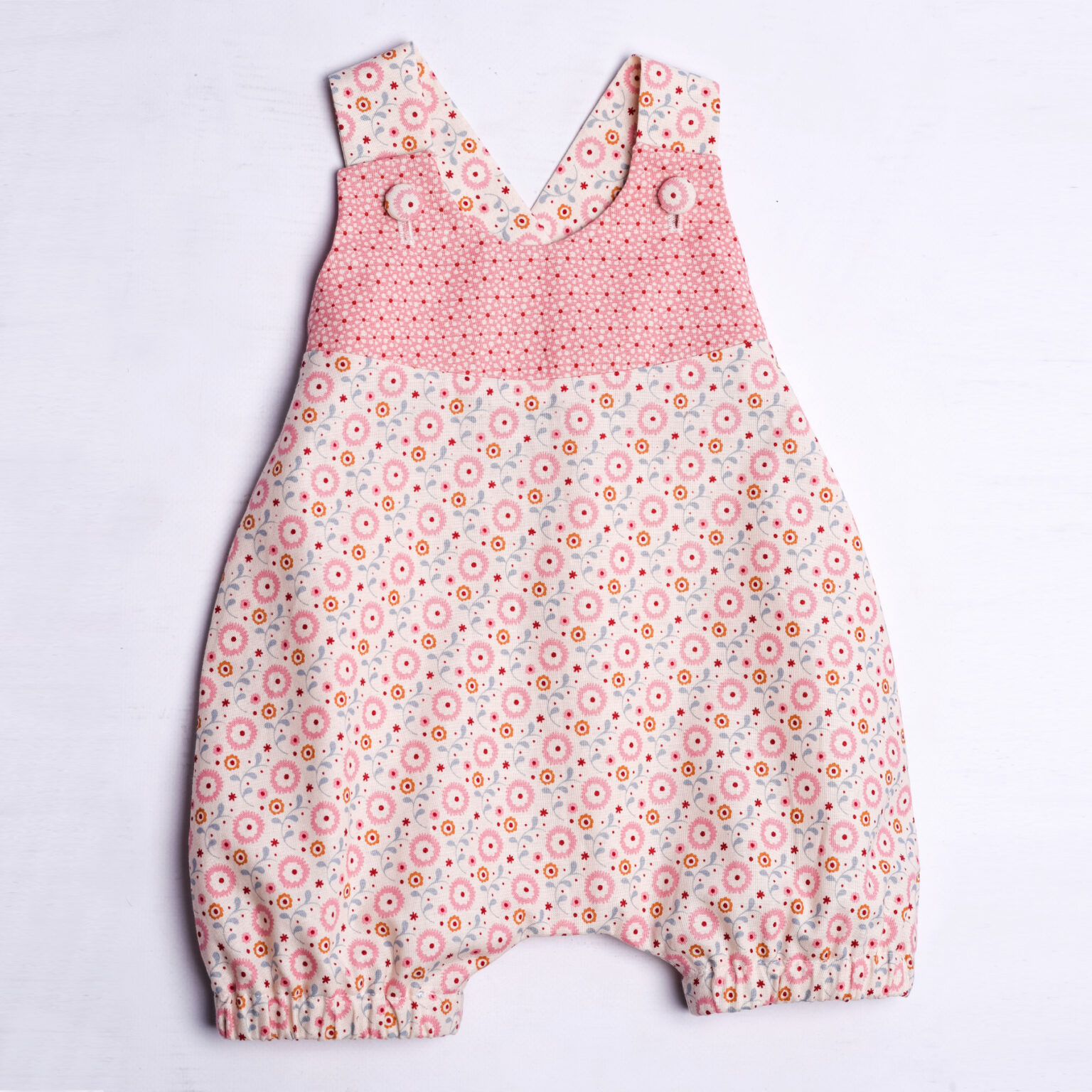 Sewing Pattern Set LUNA CHARLOTTE PDF Baby Romper Overalls Sizes 0m-2y