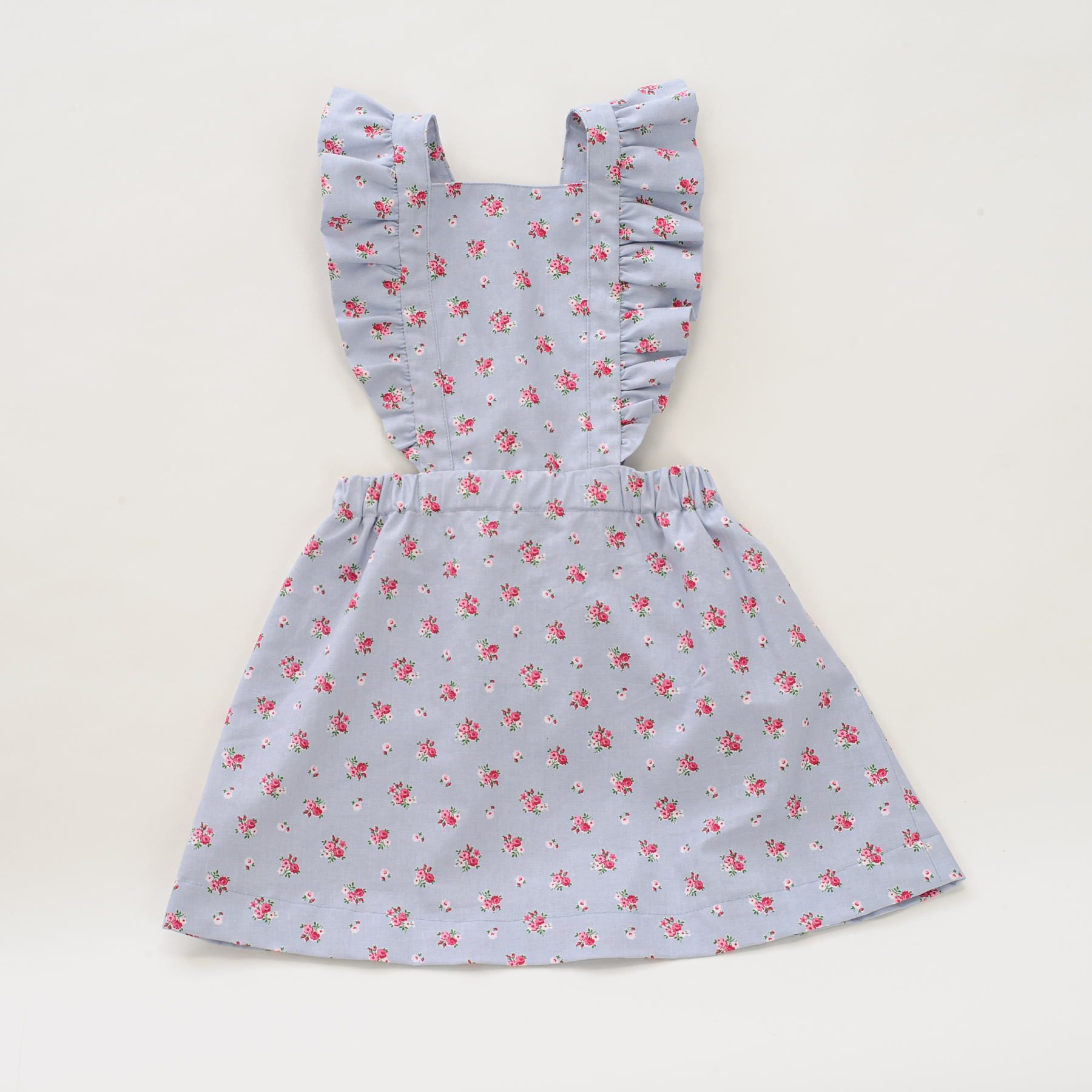 Sewing Pattern Pinafore LIVIA PDF Ruffles Straps Sizes 6m-7y