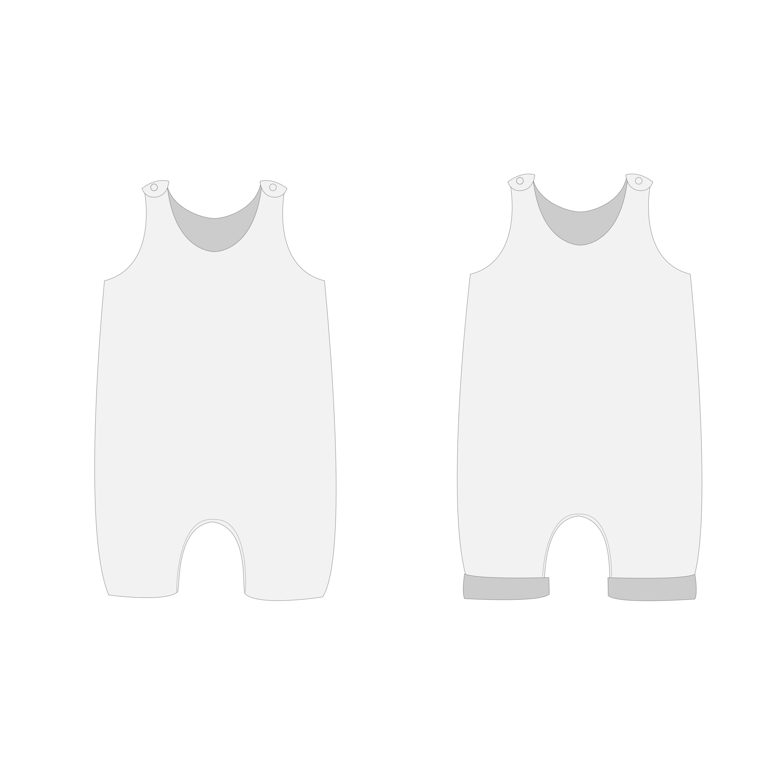 LEO Baby Romper Sewing Pattern PDF – Footless Jumpsuit with Fold-Over Cuffs – Sizes 1M–3Y – Beginner Friendly – Instant Download