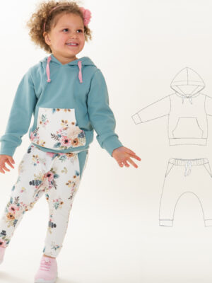 Sewing Pattern Set Hoodie Pants FLY DADO PDF Sizes 12m-11y A4 A0