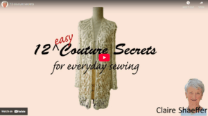 Step-by-step video tutorial on tailoring techniques including pad stitching, canvassing, and roll lines, showing hand-stitched lapel shaping and interfacing application for professional jacket construction; accessible sewing instruction by SewShare for intermediate and advanced sewists.