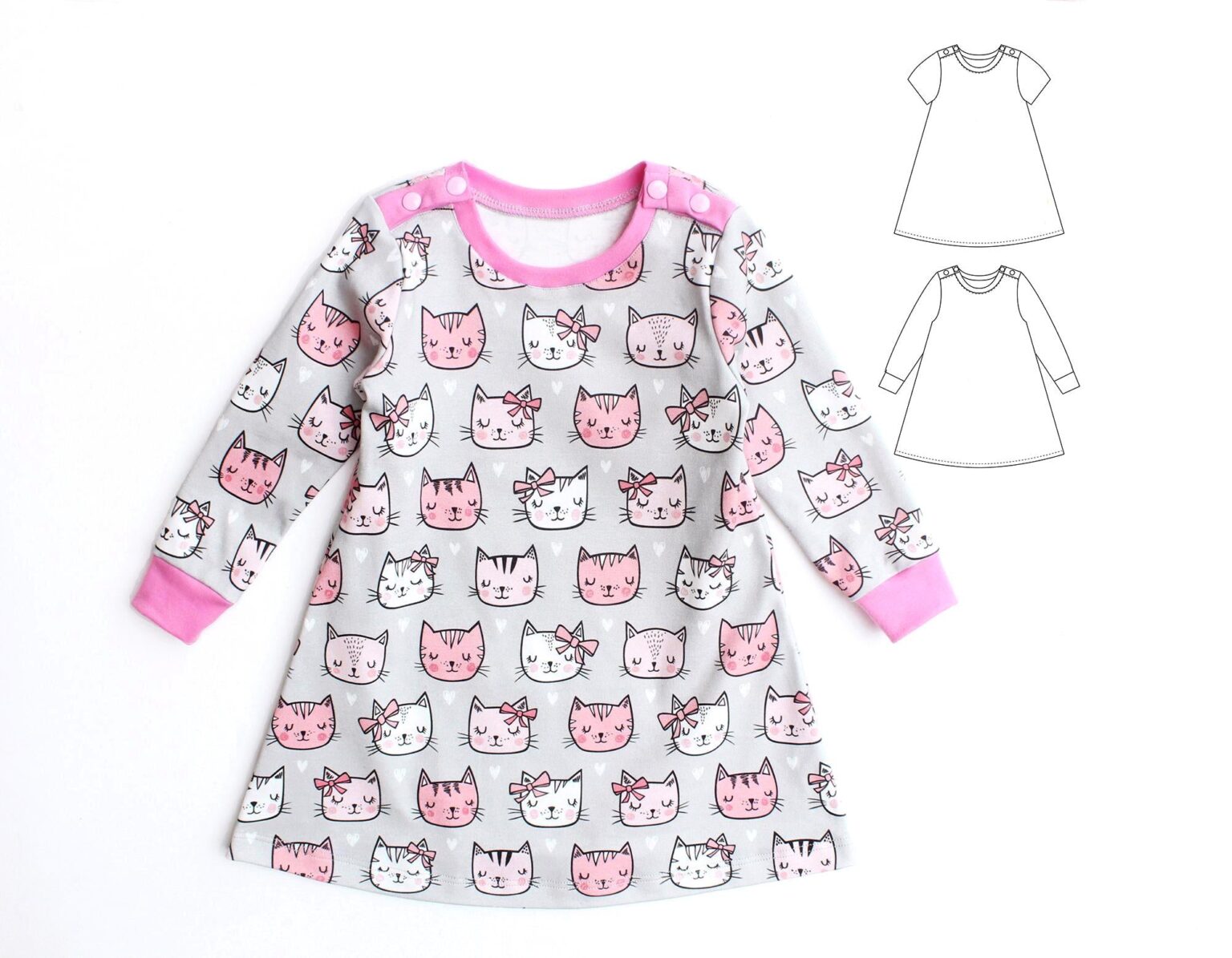 Baby Cats Dress Pattern
