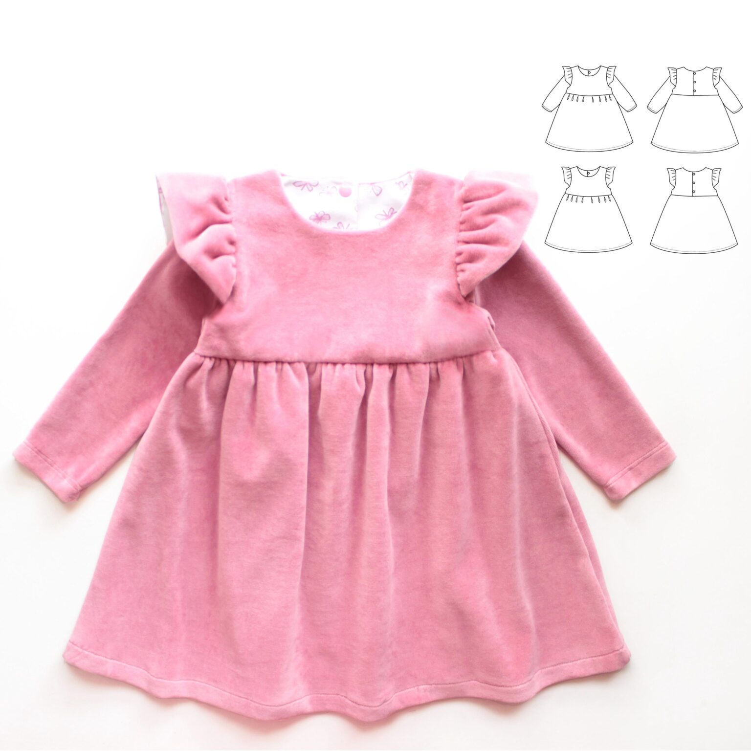 Fairytale Flutter Sleeve Dress Pattern