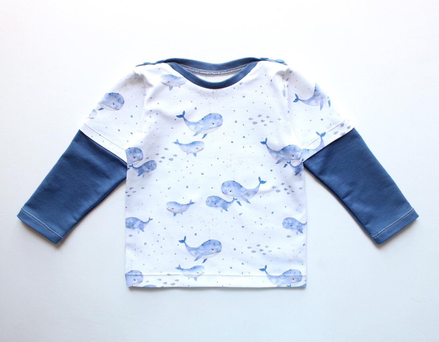 Wave Double Sleeve T-Shirt Pattern Wave Double Sleeve T-Shirt Pattern