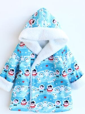 Hearts Hooded Reversible Jacket Pattern