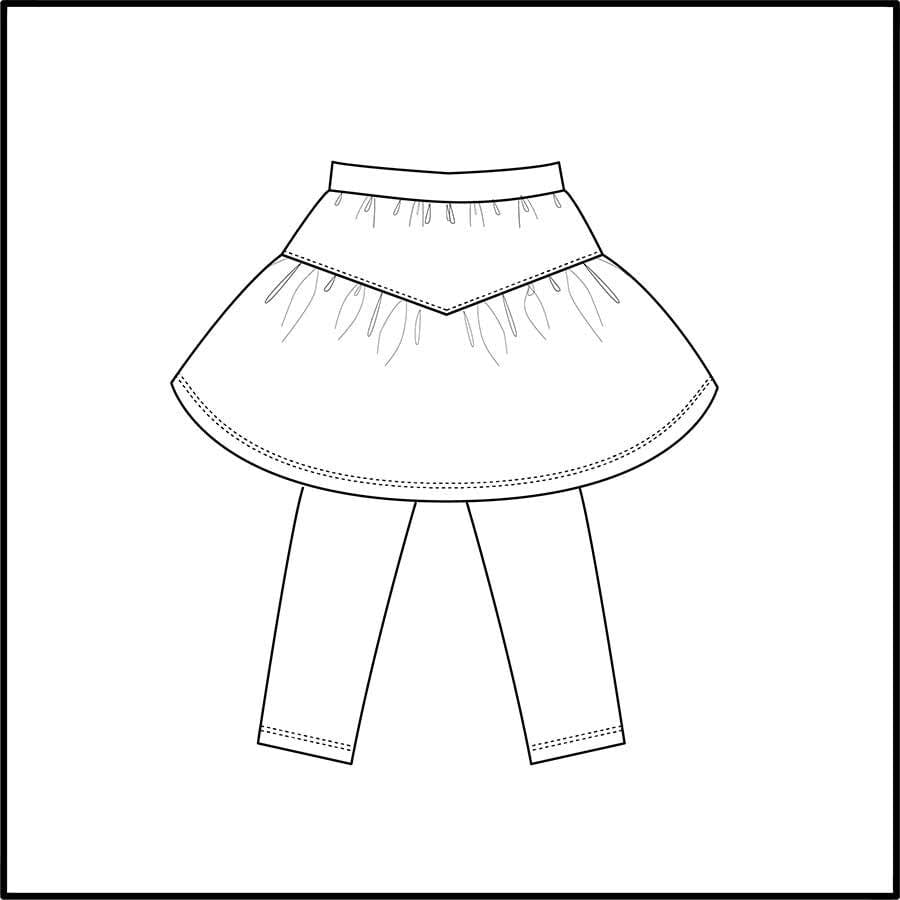Twinkle Skirted Leggings (Skort) Pattern