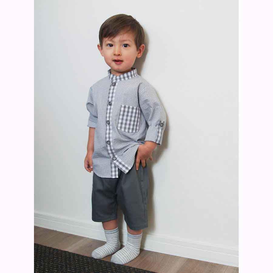 Piggy Mandarin Collar Shirt Pattern Piggy Mandarin Collar Shirt Pattern