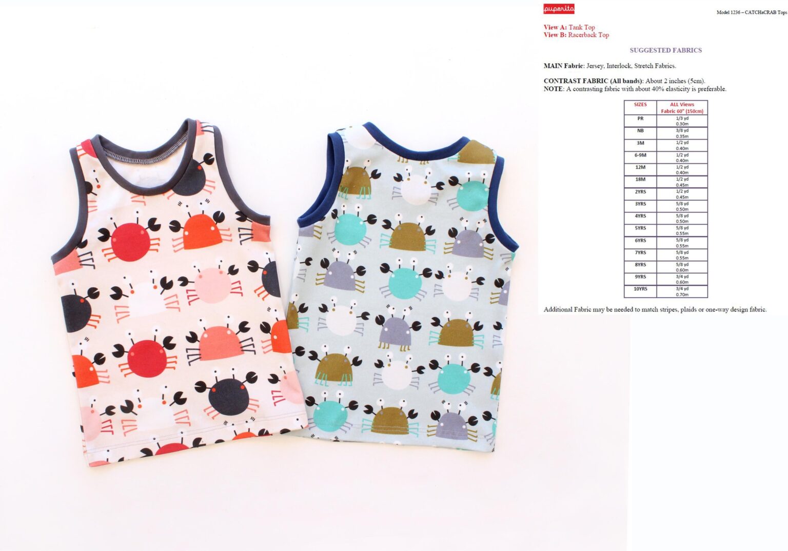 Catch a Crab Tank Top Pattern