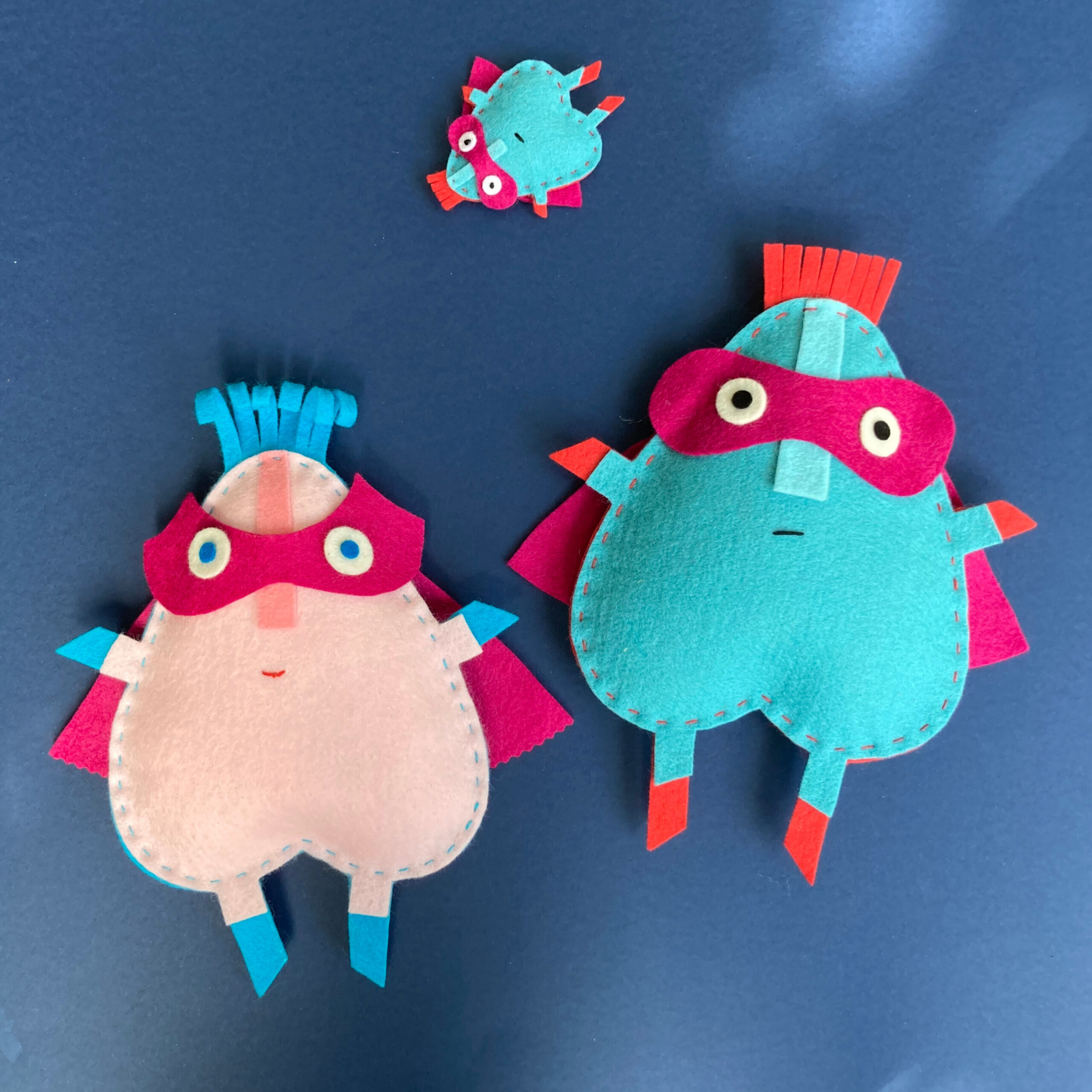 Super Hero Soft Toy Sewing Pattern: Marty & Matilda (PDF Pattern) Super Hero Soft Toy Sewing Pattern: Marty & Matilda (PDF Pattern)