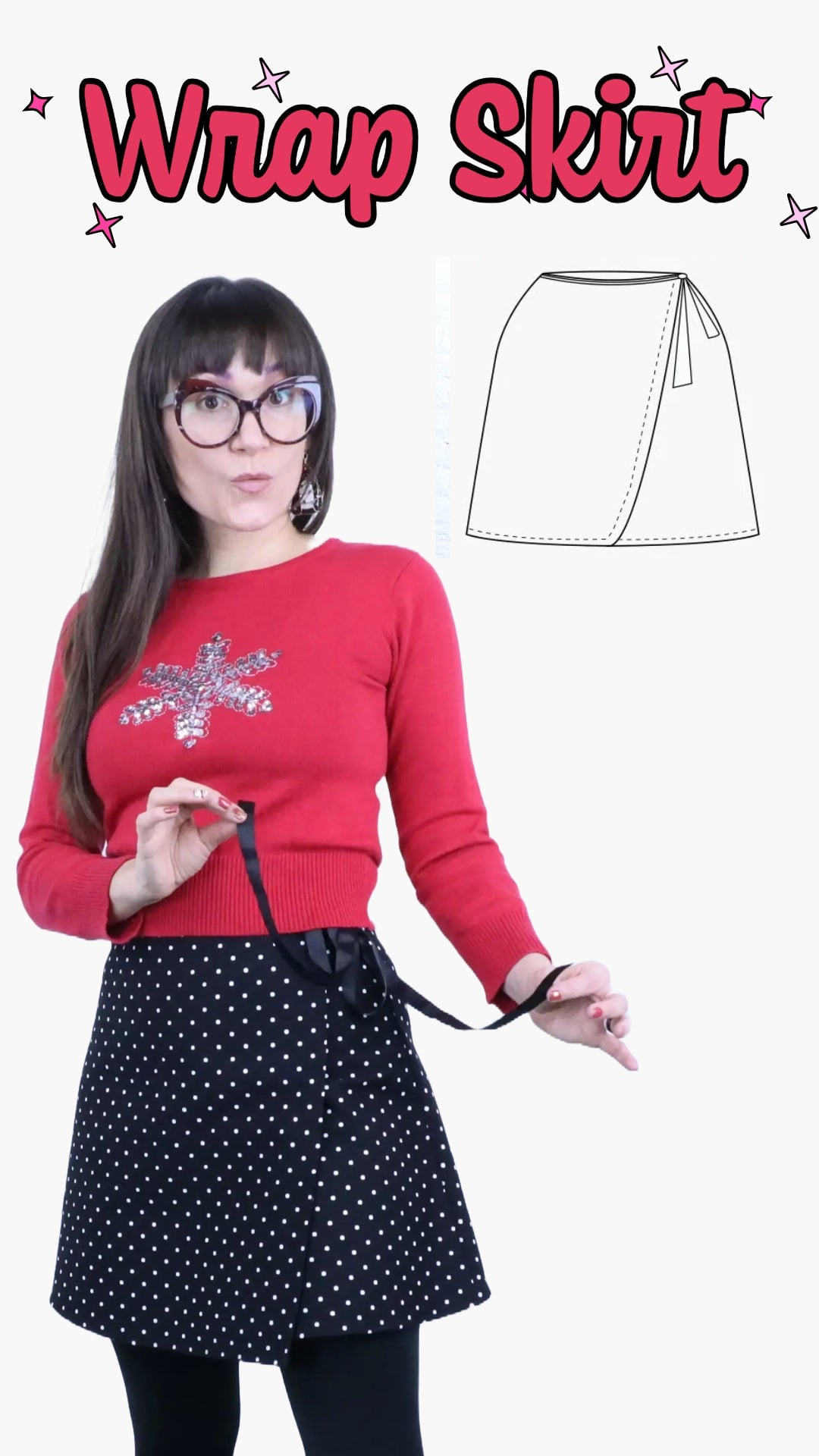 Wrap skirt PDF Sewing Pattern