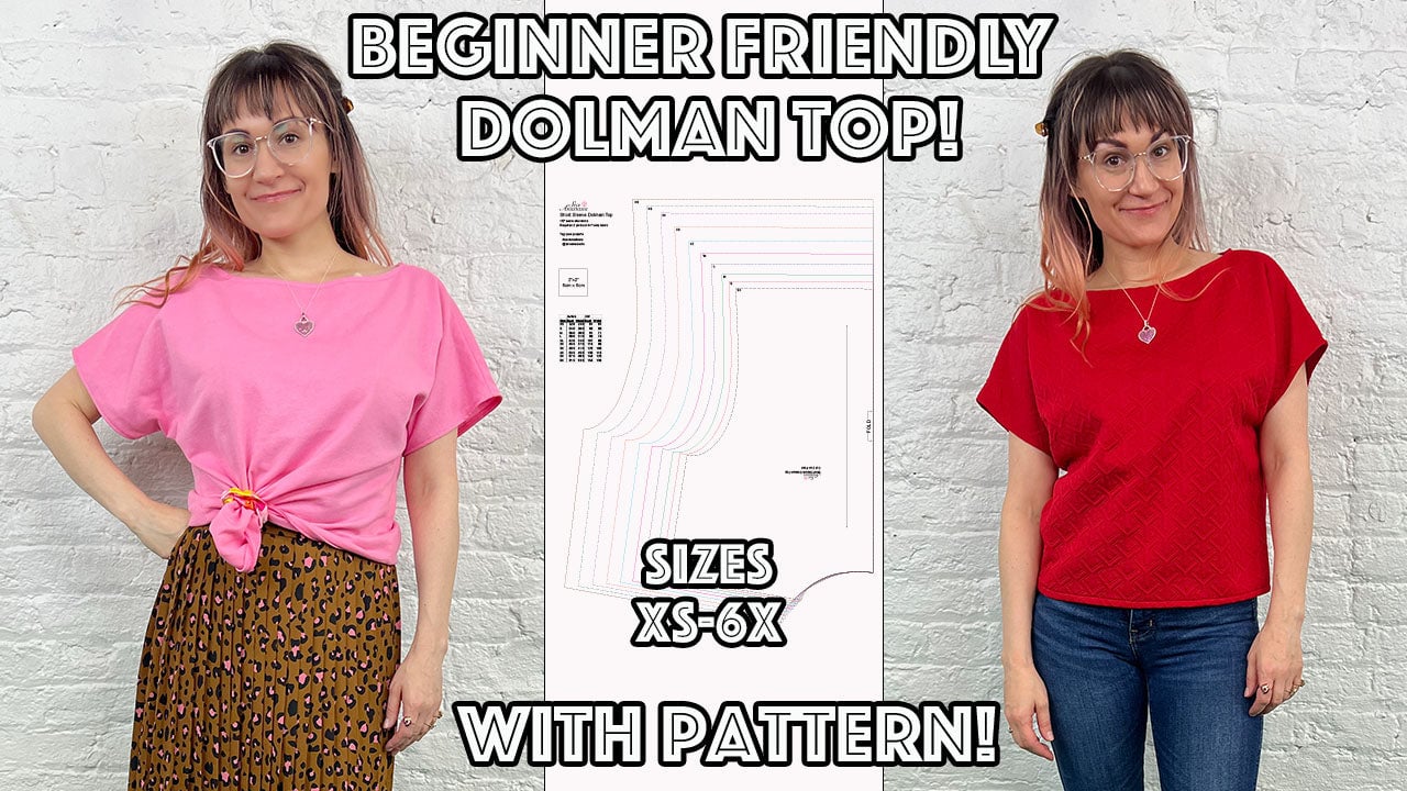 Dolman Top Digital PDF Sewing Pattern