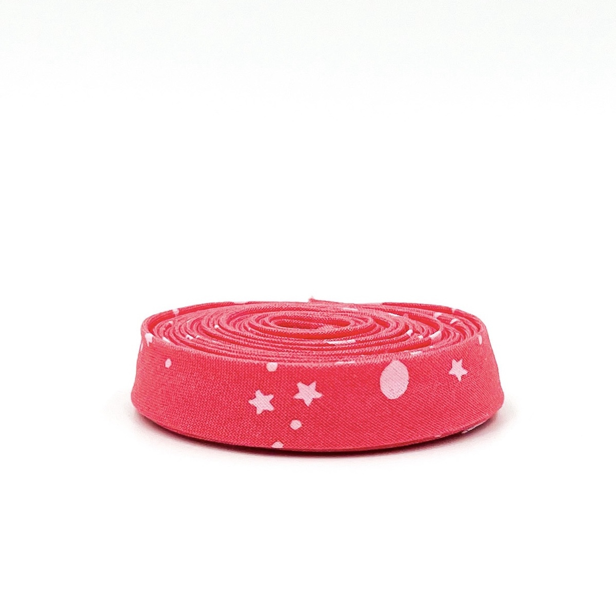 Double Fold Bias Tape 1/2'' Space Sprinkles Sunburn Red/Pink Tula Pink Binding