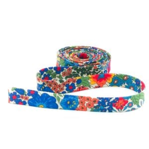Double Fold Bias Tape 1/2” Liberty of London Tana Lawn Margaret Annie Multi Double Fold Bias Tape 1/2” Liberty of London Tana Lawn Margaret Annie Multi