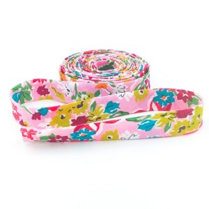 Liberty of London 1/2″ Double Fold Bias Tape California Pink Liberty of London 1/2″ Double Fold Bias Tape California Pink