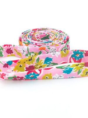 Liberty of London 1/2″ Double Fold Bias Tape California Pink Liberty of London 1/2″ Double Fold Bias Tape California Pink