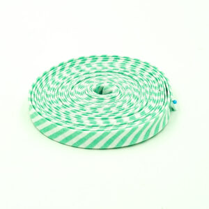 Double Fold Bias Tape Sweetmint Green & White Stripe 1/2″ Binding Double Fold Bias Tape Sweetmint Green & White Stripe 1/2″ Binding