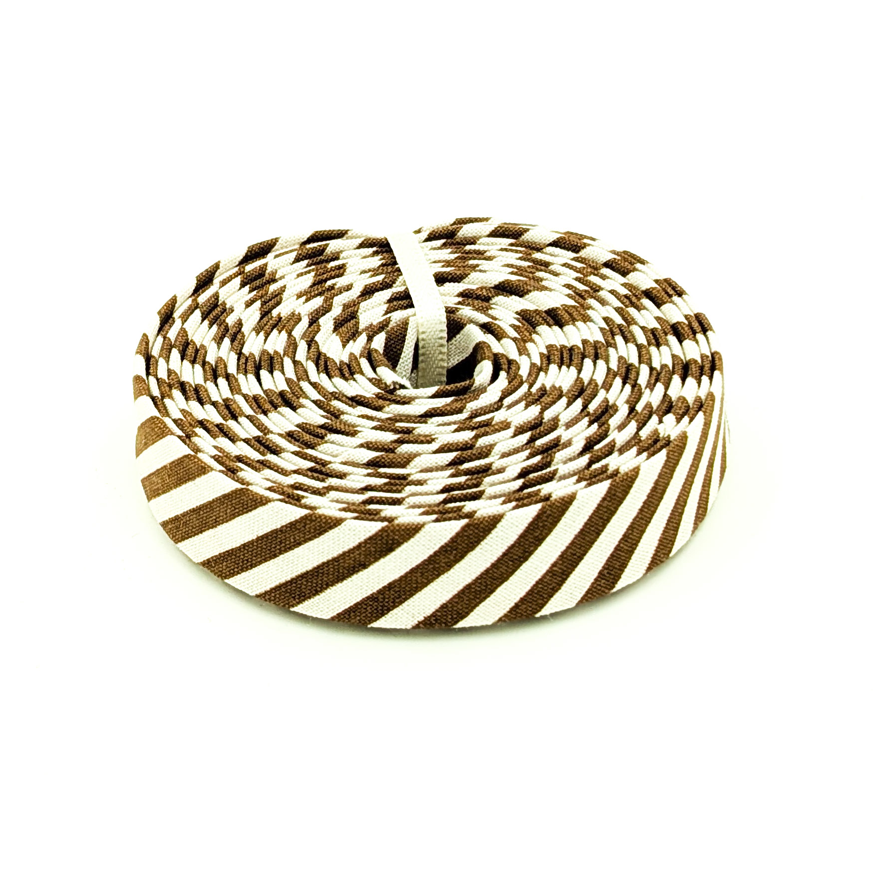 Double Fold 1/2″ Bias Tape Teddybear Brown & Cream Stripe Binding Double Fold 1/2″ Bias Tape Teddybear Brown & Cream Stripe Binding