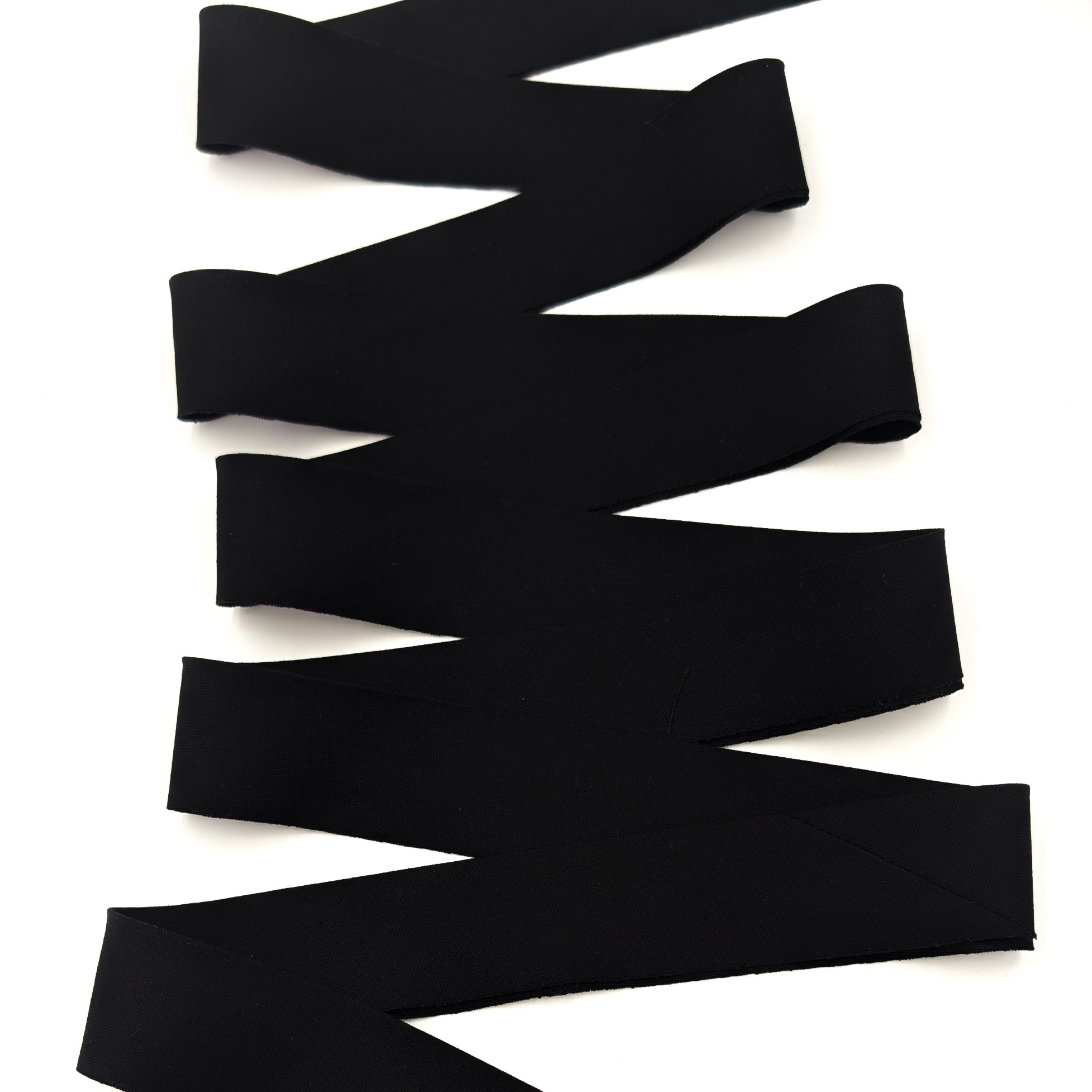 Bias Quilt Binding Pitch Black 1 1/4″ Single Fold