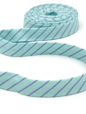 Double Fold Bias Tape 1/2” True Colors Tiny Stripes Misty Aqua Tula Pink Binding Double Fold Bias Tape 1/2” True Colors Tiny Stripes Misty Aqua Tula Pink Binding