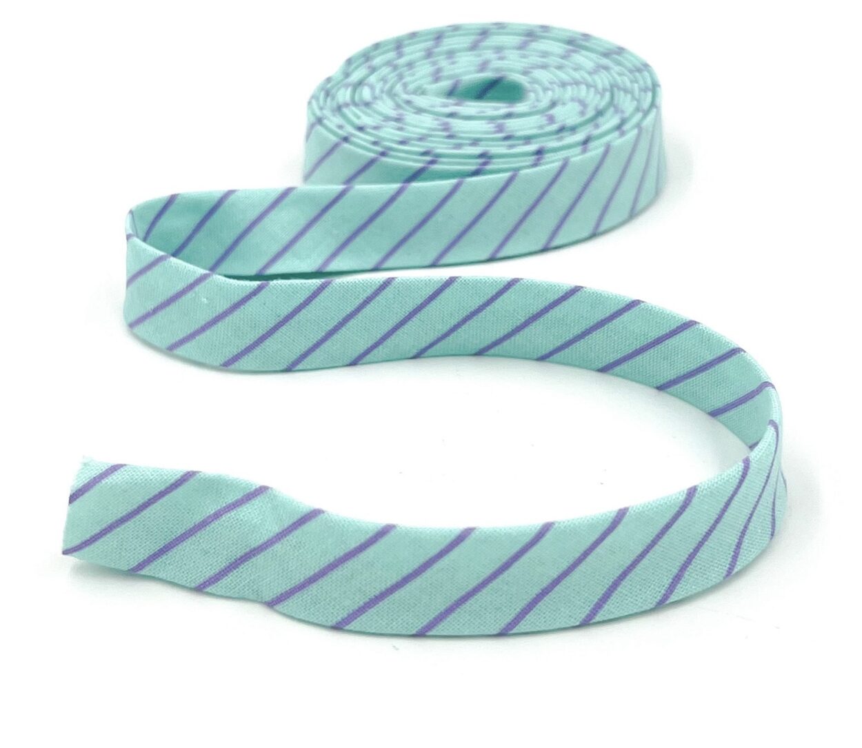 Double Fold Bias Tape 1/2” True Colors Tiny Stripes Misty Aqua Tula Pink Binding Double Fold Bias Tape 1/2” True Colors Tiny Stripes Misty Aqua Tula Pink Binding