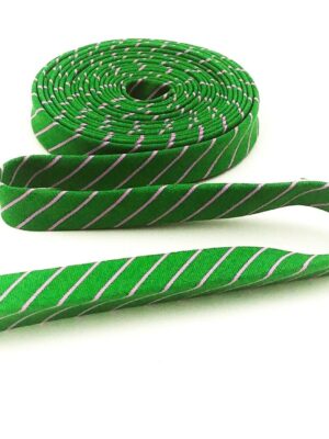Double Fold Bias Tape 1/2” True Colors Tiny Stripes Fern Green Tula Pink Binding Double Fold Bias Tape 1/2” True Colors Tiny Stripes Fern Green Tula Pink Binding