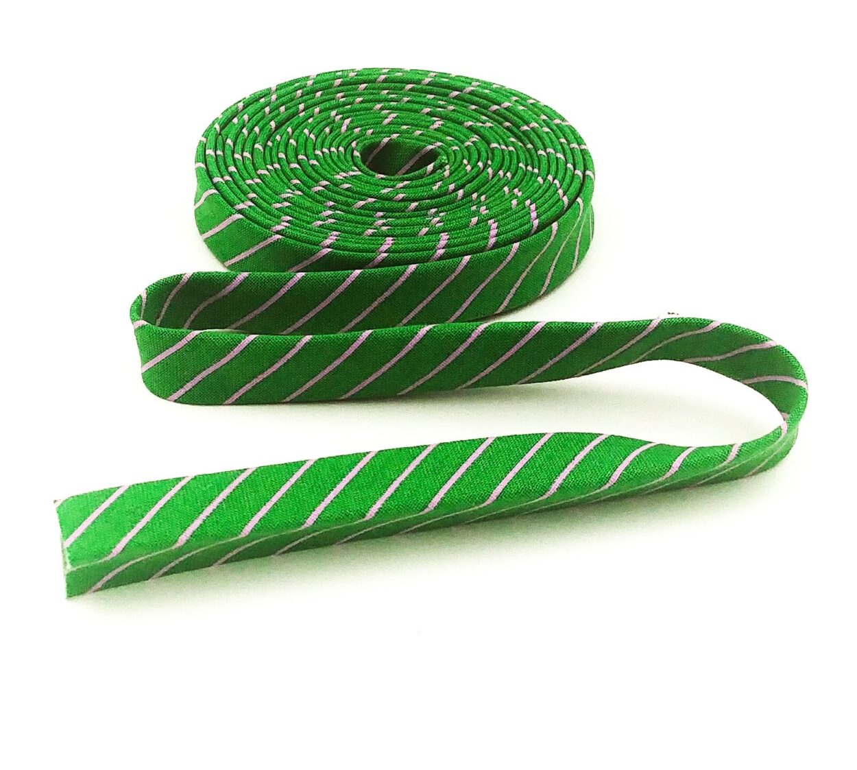 Double Fold Bias Tape 1/2” True Colors Tiny Stripes Fern Green Tula Pink Binding Double Fold Bias Tape 1/2” True Colors Tiny Stripes Fern Green Tula Pink Binding