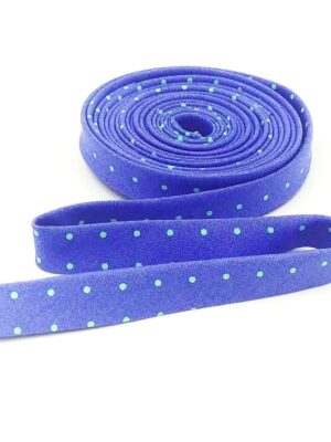 Double Fold Bias Tape 1/2” Tiny Dots Bluebell Blue Tula Pink Binding (Copy) Double Fold Bias Tape 1/2” Tiny Dots Bluebell Blue Tula Pink Binding (Copy)