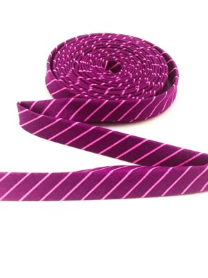 Double Fold Bias Tape 1/2” True Colors Tiny Stripes Aster Purple Tula Pink Binding Double Fold Bias Tape 1/2” True Colors Tiny Stripes Aster Purple Tula Pink Binding