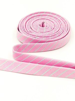 Double Fold Bias Tape 1/2” True Colors Tiny Stripes Petal Pink Tula Pink Binding Double Fold Bias Tape 1/2” True Colors Tiny Stripes Petal Pink Tula Pink Binding