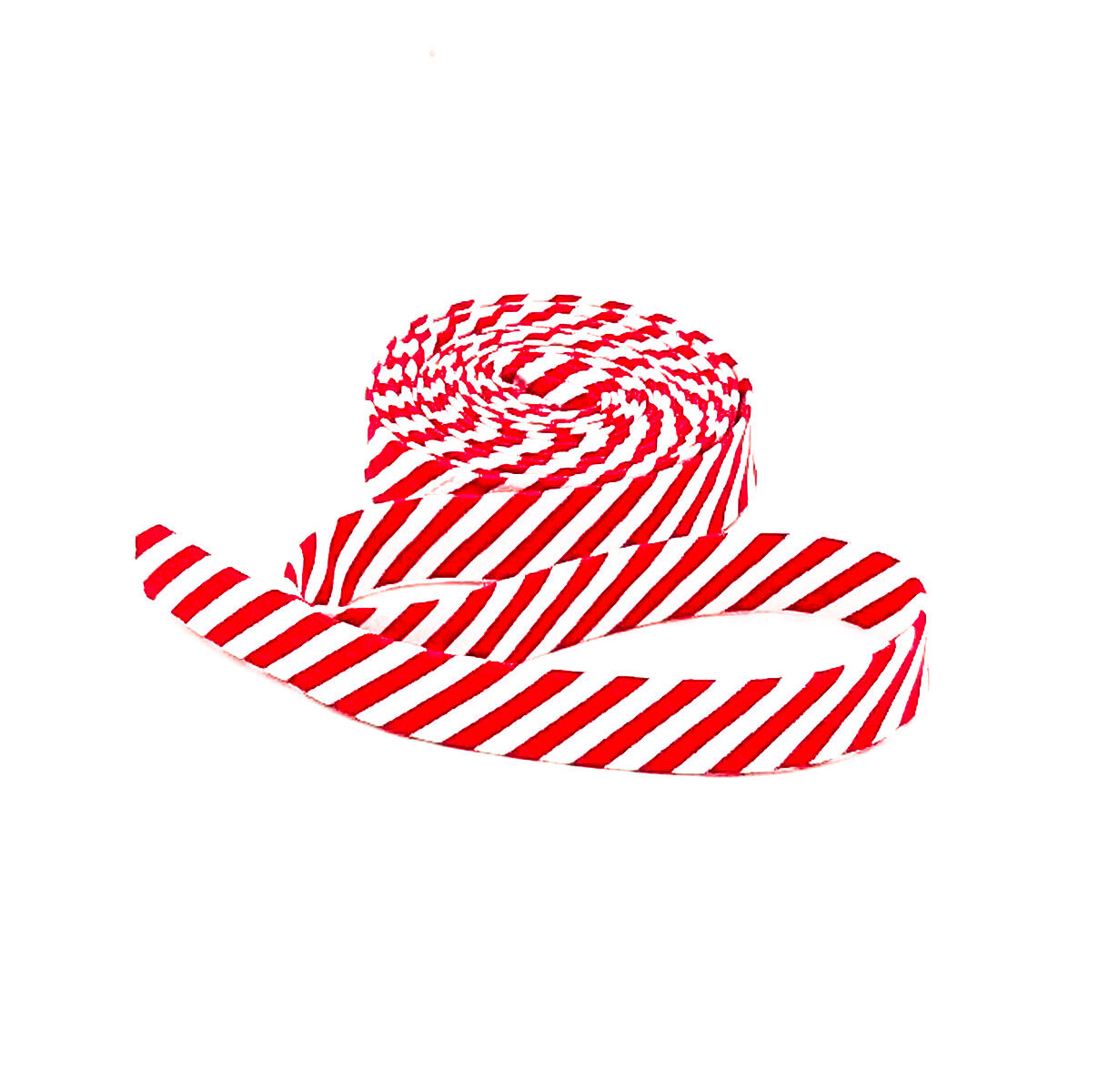 Double Fold 1/2″ Bias Tape Red & White Candy Stripe Binding Double Fold 1/2″ Bias Tape Red & White Candy Stripe Binding