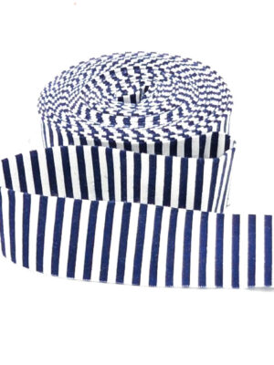 Quilt Binding Navy Blue & White Stripe 1 1/4″ Single Fold Quilt Binding Navy Blue & White Stripe 1 1/4″ Single Fold