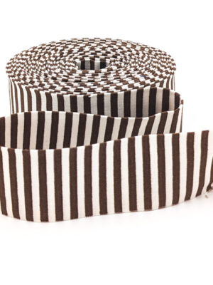 Quilt Binding Teddy Bear Brown & Ivory Stripe 1 1/4″ Single Fold Quilt Binding Teddy Bear Brown & Ivory Stripe 1 1/4″ Single Fold