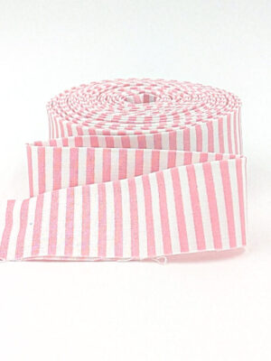 Quilt Binding Pink & White Stripe 1 1/4″ Single Fold Quilt Binding Pink & White Stripe 1 1/4″ Single Fold