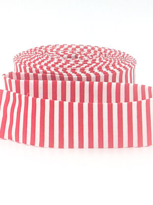 Quilt Binding Red & White Stripe 1 1/4″ Single Fold Quilt Binding Red & White Stripe 1 1/4″ Single Fold