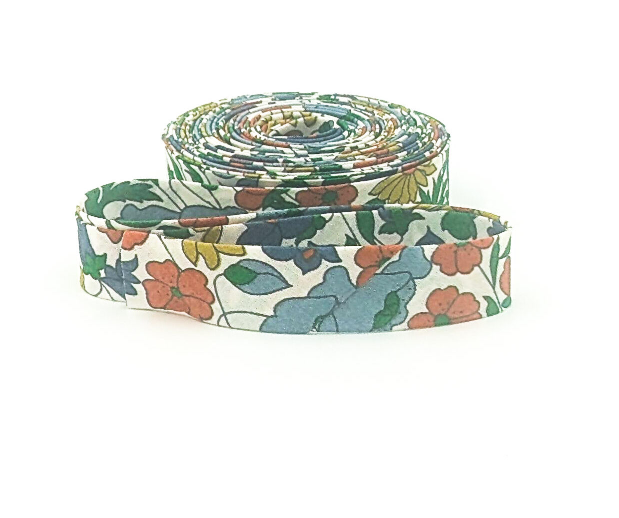 Liberty of London 1/2″ Double Fold Bias Tape Poppy Forest Slate Liberty of London 1/2″ Double Fold Bias Tape Poppy Forest Slate
