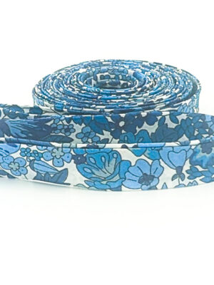 Liberty of London 1/2″ Double Fold Bias Tape Margaret Annie Blue Liberty of London 1/2″ Double Fold Bias Tape Margaret Annie Blue