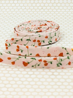 Double Fold 1/2” Bias Tape Wildflowers Pink Double Fold 1/2” Bias Tape Wildflowers Pink